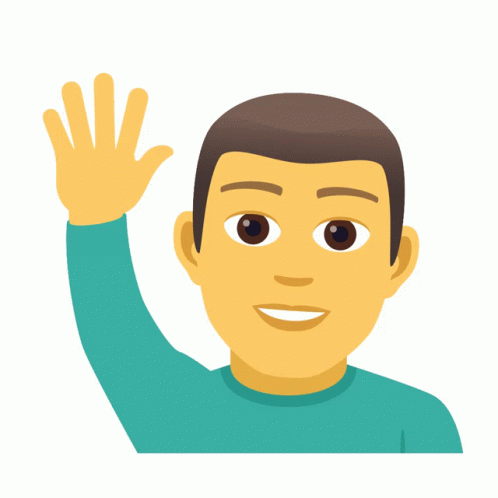 Cute Funny Emoji Present Raising Hand GIF