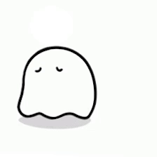 Cute Ghost Comforting Other Ghost GIF