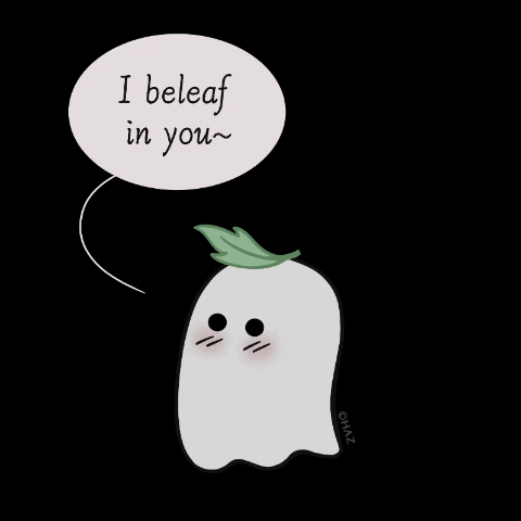 Cute Ghost I Believe In You GIF