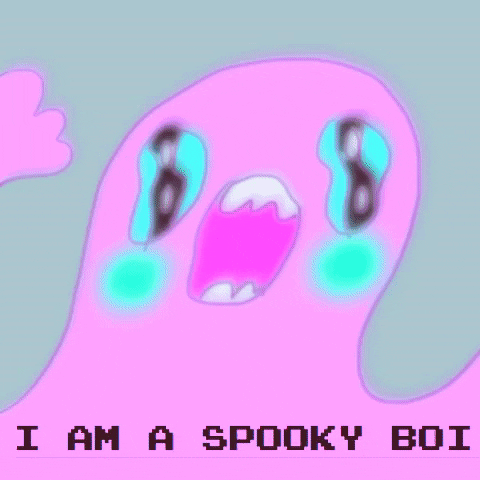 Cute Ghost I'm A Spooky Boy GIF