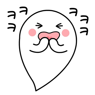 Cute Ghost Laughing And Blushing GIF