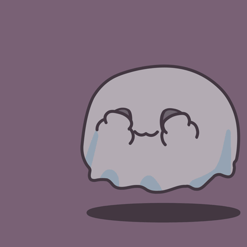 Cute Ghost Peek A Boo GIF