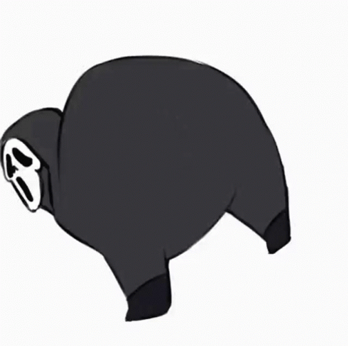Cute Ghostface Animation GIF