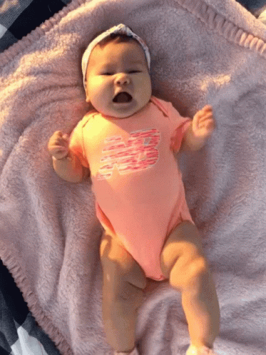 Cute Giggling Baby Girl GIF
