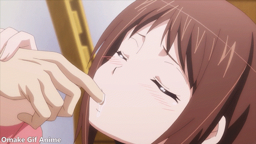 Cute Girl Anime Lick Fingers GIF