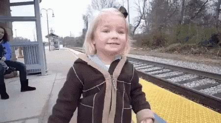 Cute Girl Anxiously Waiting GIF