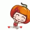 Cute Girl Do Pumpkin Dance GIF