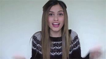 Cute Girl Eyebrows Magic Trick GIF