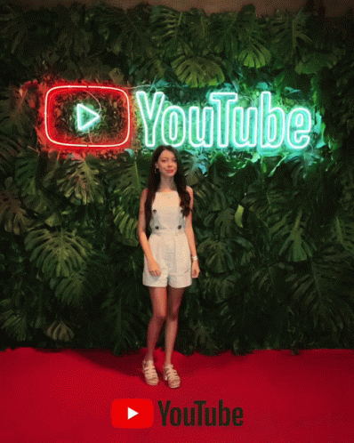 Cute Girl In Youtube Event GIF