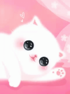 Cute Girly Cat Paws GIF