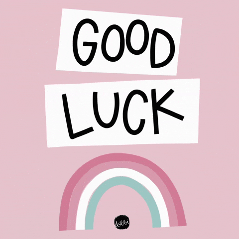Cute Good Luck Meme Poster GIF