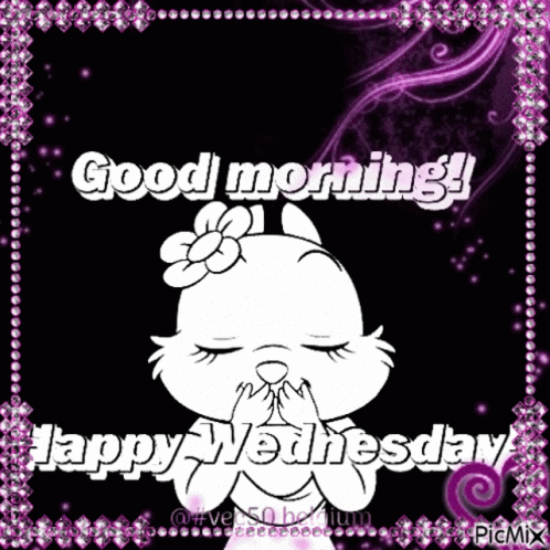 Cute Good Morning Wednesday Flying Kiss GIF