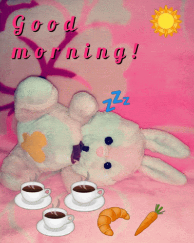 Cute Good Morning Wednesday Teddy Bunny GIF