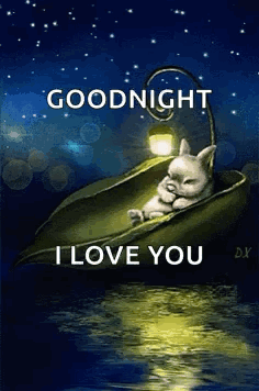 Cute Good Night I Love You Bunny GIF