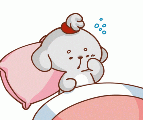 Cute Good Night Kawaii Pup Animation GIF