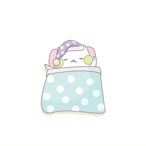 Cute Goodnight Bunny Drooling GIF