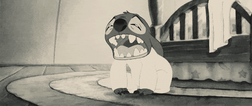 Cute Goodnight Drowsy Stitch GIF