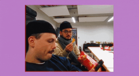 Cute Guy Munching On Dorito Chips GIF