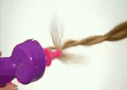 Cute Hair Infomercial Braiding Device GIF