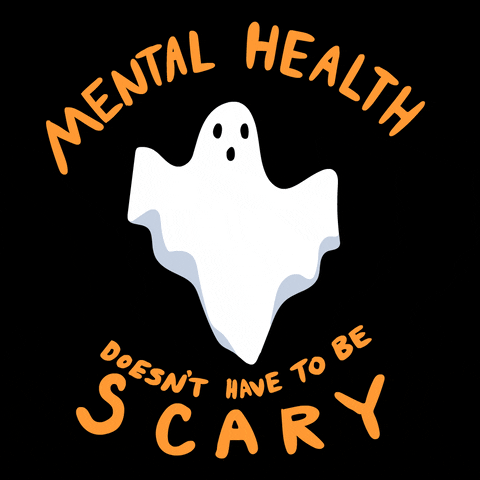 Cute Halloween Mental Health Scary GIF