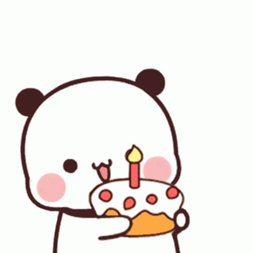 Cute Happy Birthday Dancing Kawaii Panda Sticker GIF