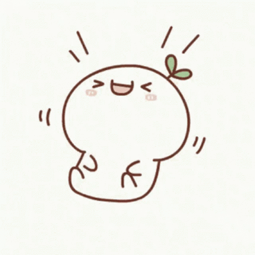 Cute Happy Budding Pop Leaf Laughing GIF