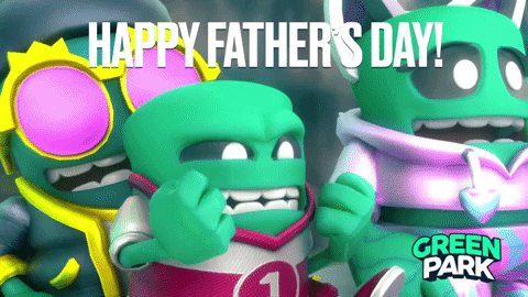 Cute Happy Fathers Day Green Park Alien GIF