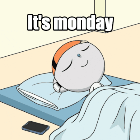 Cute Happy Monday Cartoon Boy Hip Thrust GIF