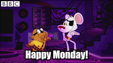 Cute Happy Monday Danger Mouse Dancing GIF