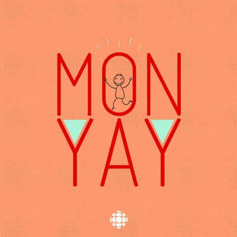 Cute Happy Monday Peach Mobile Design GIF