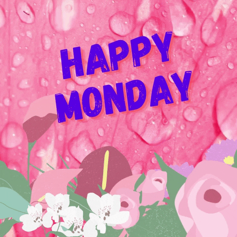 Cute Happy Monday Water Dripping GIF