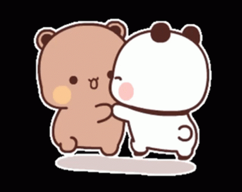 Cute Happy Peach Goma Dancing GIF