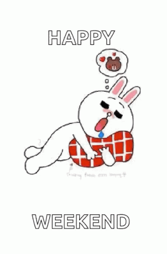 Cute Happy Saturday Line Friends Brown And Cony GIF