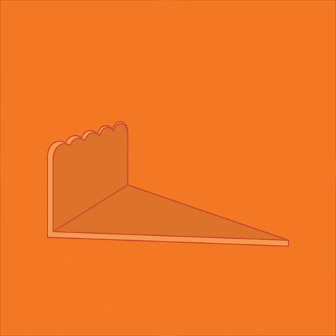 Cute Happy Thanksgiving Whipped Cream Pumpkin Cake GIF