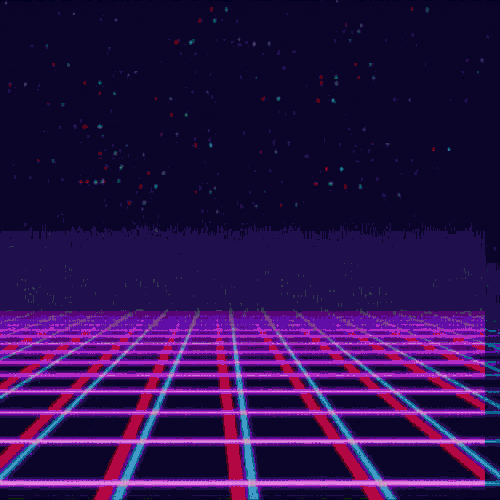 Cute Happy Tuesday Retro Wave Design GIF