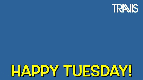 Cute Happy Tuesday Travis Smiling Sunhead GIF