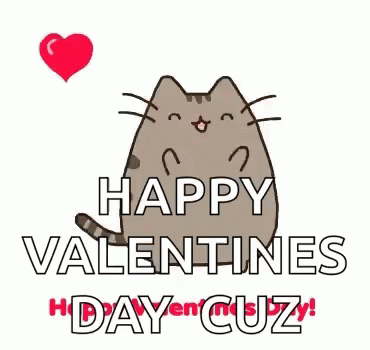 Cute Cat Dancing Happy Valentines Day GIF