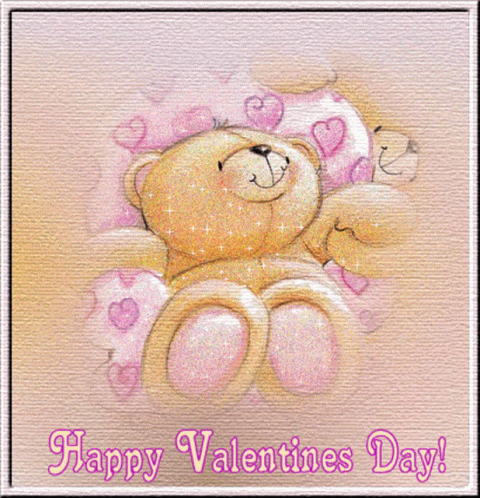 Cute Bear Happy Valentines Day GIF