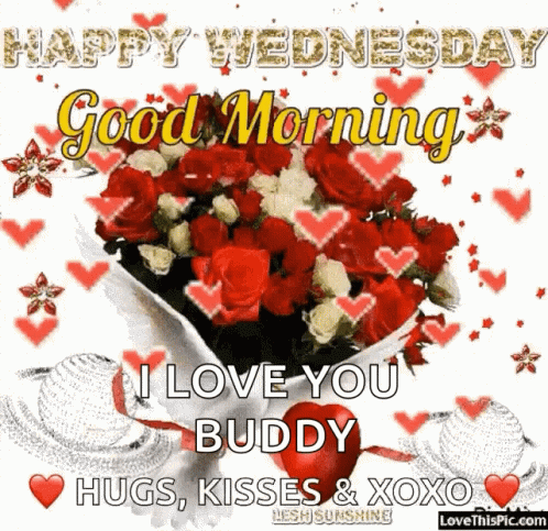 Cute Happy Wednesday Falling Heart GIF