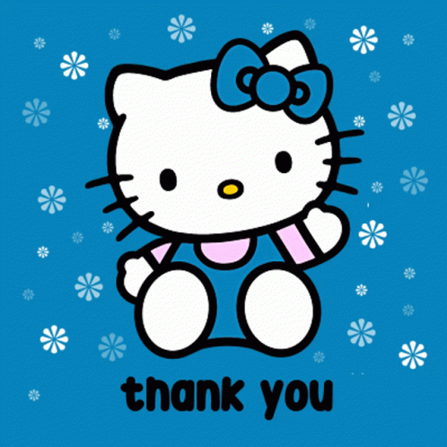 Cute Hello Kitty Thank You Clipart GIF