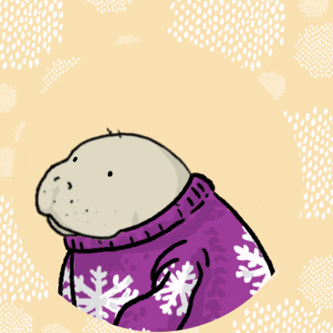 Cute Hipo Wearing Ugly Sweater GIF