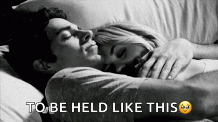 Cute Hug To Be Held Like This Bed Cuddle GIF