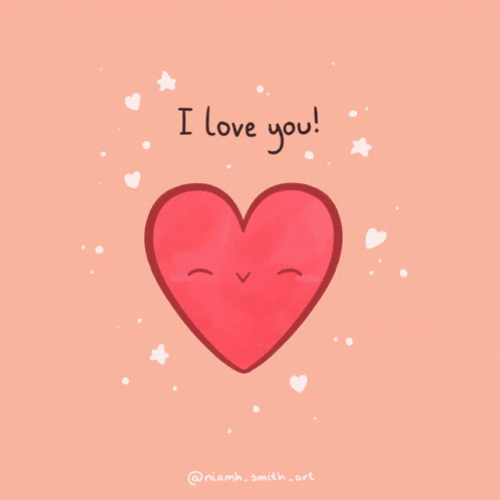 Cute I Love You Animation GIF
