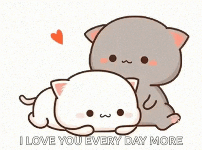 Cute I Love You Everyday More GIF