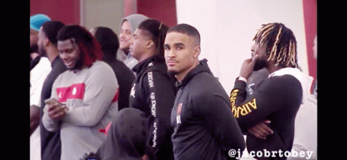 Cute Jalen Hurts Smirking GIF