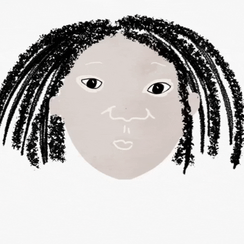 Cute Kid Art Sending Kisses GIF