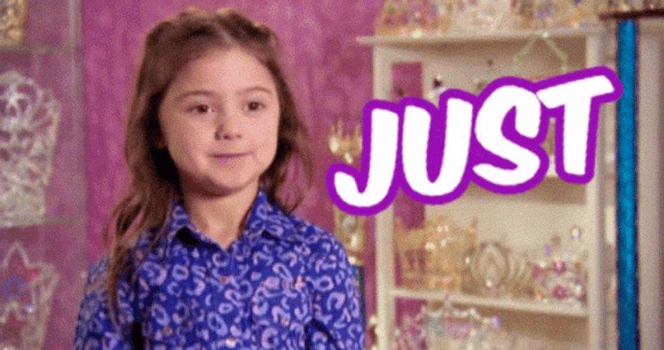 Cute Kid Giggling Just Saying GIF