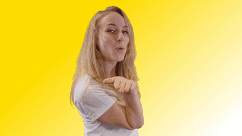 Cute Lady Sending Kisses GIF