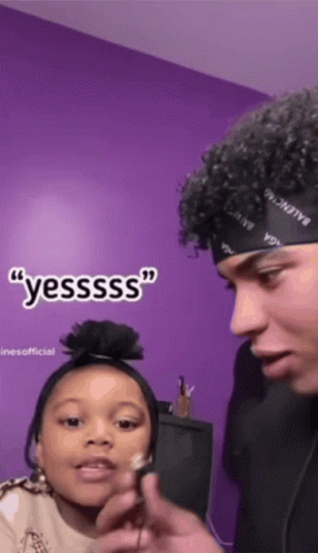 Cute Little Girl Saying Yessss While Seating GIF