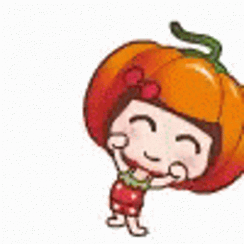 Cute Little One Do Pumpkin Dance GIF